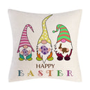Axyaa Easter Bunny Eggs Pillow Cover - Home Decorative Throw Pillow Case
