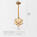 Axyaa Five Pointed Star Pendant Light, Personalized and Creative Design for Various Spaces