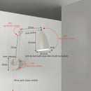 Axyaa Swing Arm LED Wall Light - Nordic Minimalism Bedroom Living Room Lampara Pared