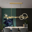 Axyaa Glass Ball LED Pendant Light for Kitchen Dining Table - Retro Design
