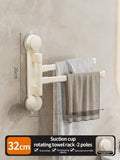 Axyaa Rotating Towel Rack: Multi-bar, Foldable, Kitchen & Bathroom Storage