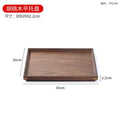 Axyaa Black Walnut Japanese Tea Tray for Home, Natural Wood Logs Cutting Board