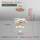 Axyaa Modern Minimalist Three-Head Chandelier for Dining Room and Bedroom