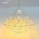 Modern Firefly Crystal Chandelier Pendant Light by Axyaa for Living Room Bedroom Dining Area