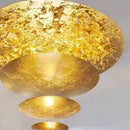 Axyaa Luxury Gold Disc Chandelier for Living Room & Dining Room