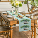 Axyaa Watercolor Birds Tree Guitar Table Runner Kitchen Dining Decor