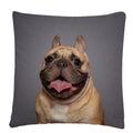 Axyaa Dog Art Print Polyester Cushion Cover for Home Sofa Car Decor