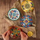Axyaa Ceramic Flavor Saucer Set for Sauces, BBQ, Hot Pot, Snacks, Vinegar