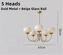 Axyaa Glass Ball Chandelier: Modern, Creative, Vintage, Lovely Girls Bedroom Lamp