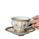 Axyaa Camellia Ceramic Coffee Mug - European Court Luxury Latte Cup