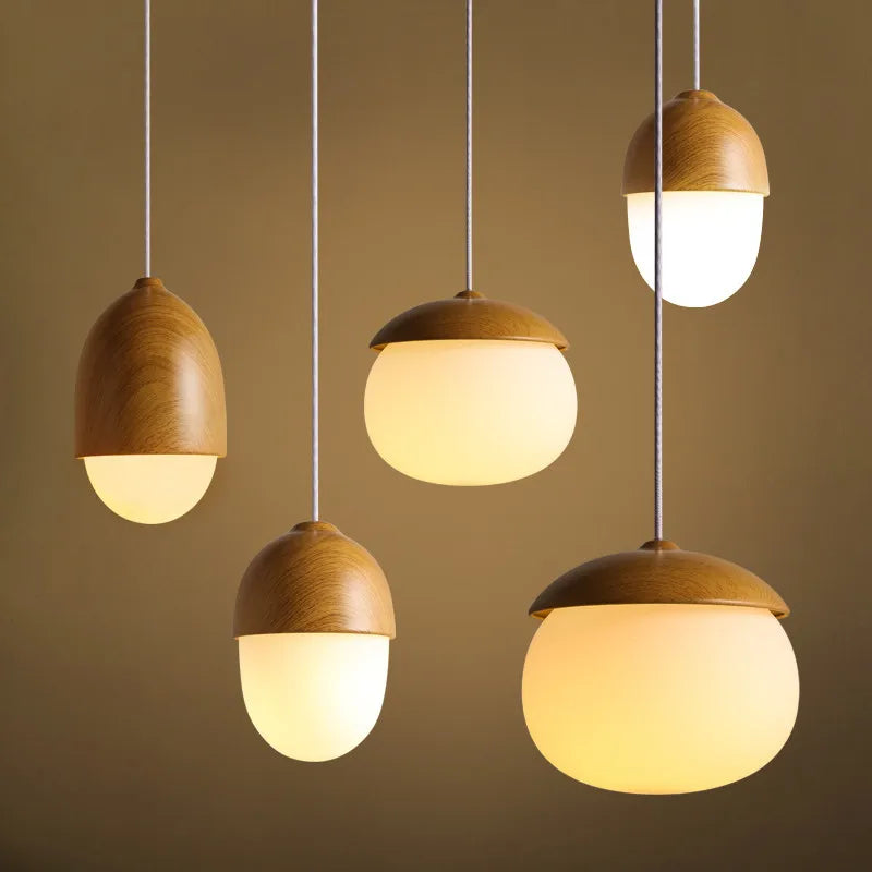 Nordic Wooden Pendant Light – Axya Chandelier for Home Decor