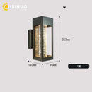 Axyaa Crystal Bubble Glass Outdoor Wall Lamp 11W LED IP65 Sconce Garden Light
