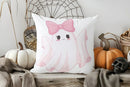 Axyaa Cute Ghost & Bats Throw Pillow Cover