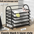 Axyaa Multi-layer Metal Mesh File Tray, Drawer-style Document Holder for Office Desk