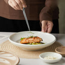 Axyaa High-End Ceramic Soup Plate for Hotel Dining, B&B, and Restaurant