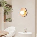 Axyaa Nordic Stone Wood Wall Lamp G9 Sconce Lights for Bedroom Bedside