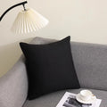 Axyaa Solid Cotton Line Pillow Case Soft Breathable Nordic Decor Pillow Cover