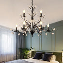 Axyaa Retro Crystal LED Chandelier for Home Lighting
