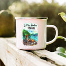 Axyaa Adventure Campfire Enamel Mug - Mountain Camper Coffee Cup