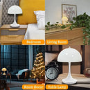 Axyaa Mushroom Table Lamp USB Rechargeable LED Night Light for Bedroom Decor