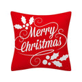 Axyaa Merry Christmas Print Sofa Cushion Decoration Pillowcase