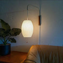 Axyaa Silk LED Wall Lamp Minimalist E27 Saucer Light for Bedroom & Living Room