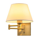 Axyaa Adjustable Swing Arm Wall Lamp for Bedroom Study Lighting