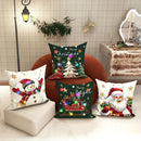Axyaa Christmas LED Pillowcase, Santa Snowman Tree Design for Home Party Décor