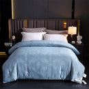 Axyaa Mulberry Silk Quilt: Handmade Jacquard Comforter, All Season Silk Duvet