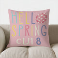Axyaa Bunny Footprint Happy Easter Pillow Cover for Sofa, Bedroom, Car