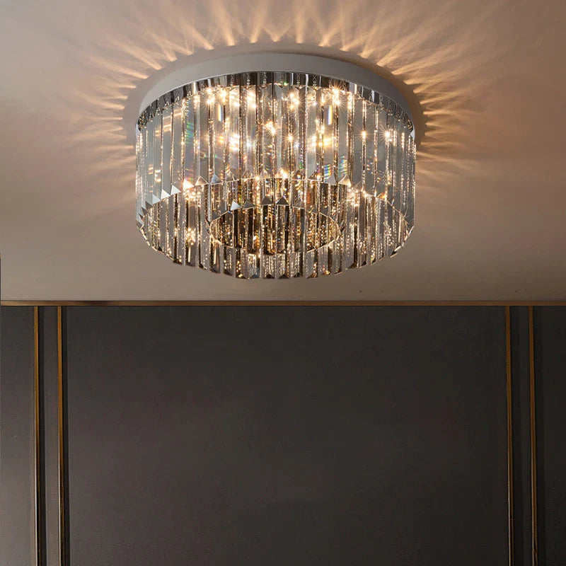 Luxury Villa Crystal Chandelier - Axyaa Nordic Ceiling Light