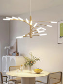 Axyaa Modern Chandelier LED Lights for Home Decor Luxe Luster Fixture