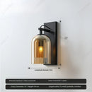 Axyaa LED Glass Wall Lamp for Bedroom Living Room Corridor Decor