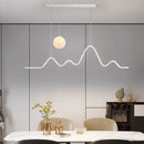 Axyaa Modern Art Moon Chandelier for Bedroom, Restaurant, Living Room Decor
