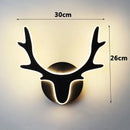 Axyaa Deer Acrylic LED Wall Lamp for Stylish Bedroom and Living Room Lighting