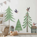 Axyaa Fresh Forest Tree Wall Stickers for Home Decor and Background Wall Decoration