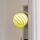 Axyaa Macaron Glass Ball Candy Pendant Chandelier for Dinning Room Bedroom
