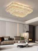 Axyaa Crystal Ceiling Lamp - Modern Minimalist Home Decoration Light for Living Room