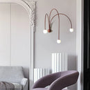 Axyaa Modern Iron Wall Lamp Branch Glass Lighting for Living Room Bedroom