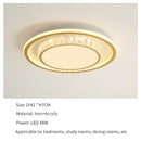 Axyaa Gold Remote Control LED Ceiling Light for Luxurious Indoor Spaces