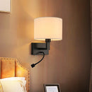 Axyaa Fabric LED Wall Lamp Modern Design for Bedroom Living Room Stair Corridor