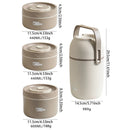 Axyaa Double-layer Insulated Stainless Steel Lunch Box with Storage Bag