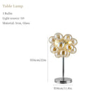 Axyaa Gold Glass Ball Pendant Chandelier LED Light - Modern Design for Home and Hotel