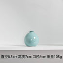 Axyaa Ceramic Base Ins Japanese Home Living Room Vase White Pink Purple Blue