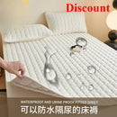 Axyaa Cotton Curve Grid Waterproof Mattress Protector Bedding Mattress Pad