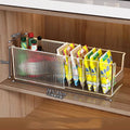 Axyaa Spice Organizer Dividers Tea Snack Clear Storage Bins Display Containers