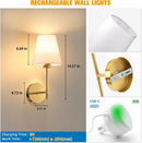 Axyaa Nordic Touch Dimmer Wall Lamp - Rechargeable USB - Indoor Atmosphere for Hotel