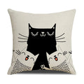 Axyaa Cat Print Cushion Cover for Stylish Home Decor and Comfort