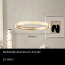 Axyaa Luxury Acrylic LED Pendant Chandelier for Home Decor