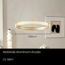 Axyaa Luxury Acrylic LED Pendant Chandelier for Modern Home Decor Lighting